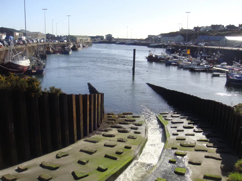 Kilkeel boat harbour and slipway in Ireland