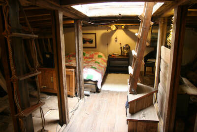 Below decks in a houseboat